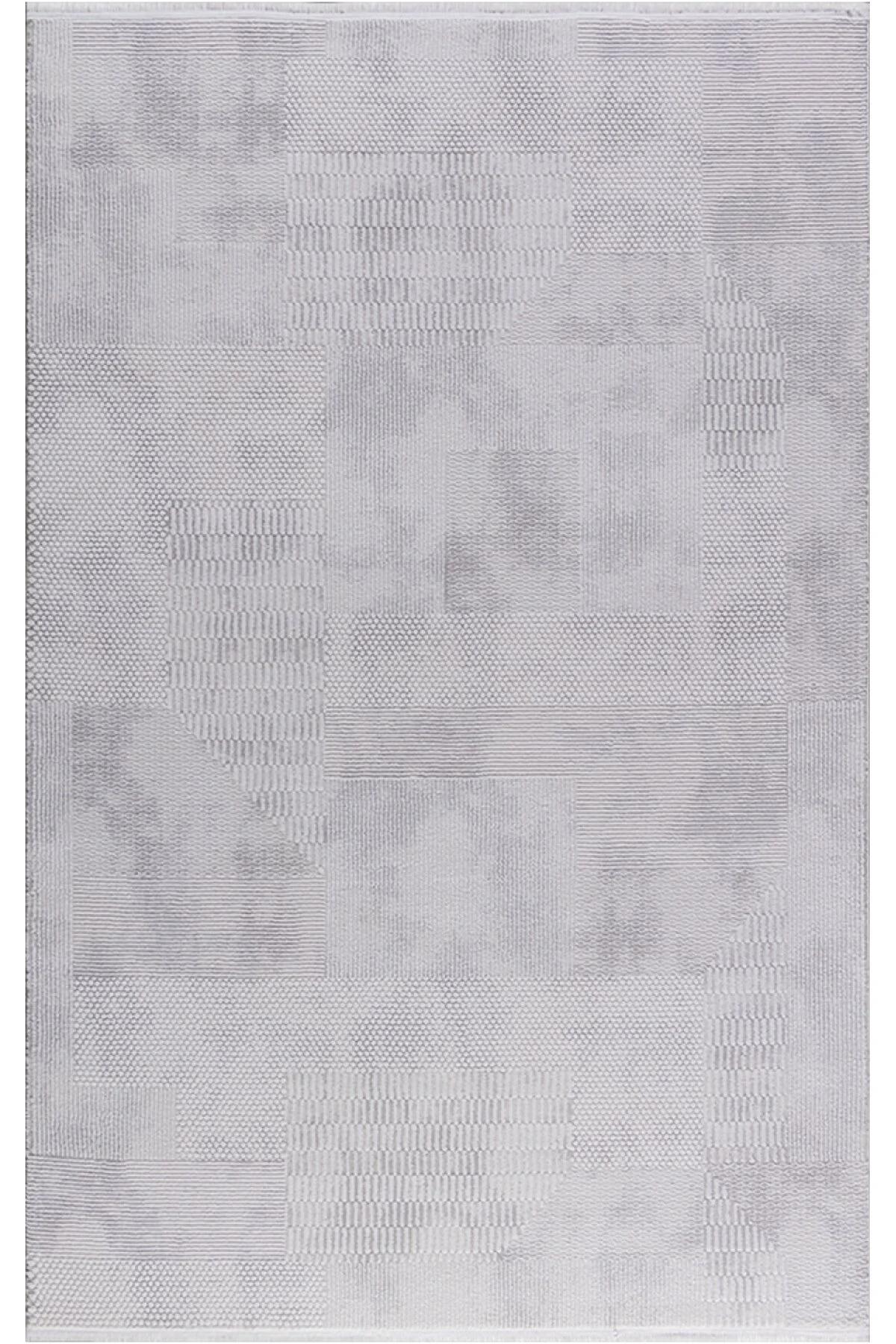 Padişah Sümela 64252 Gri 9 mm Akrilik Yıkanabilir İnce Dikdörtgen Makine Dokuma Salon Halısı 200x290 cm