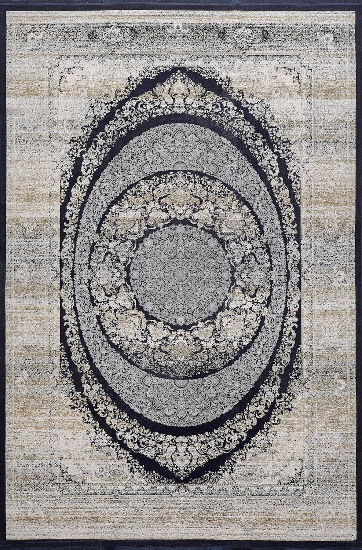 Artemis Halı Bella 06470A Çok Renkli Viskon Yıkanabilir İnce Kaymaz Jüt Taban Dikdörtgen Makine Dokuma Salon Halısı 160x230 cm
