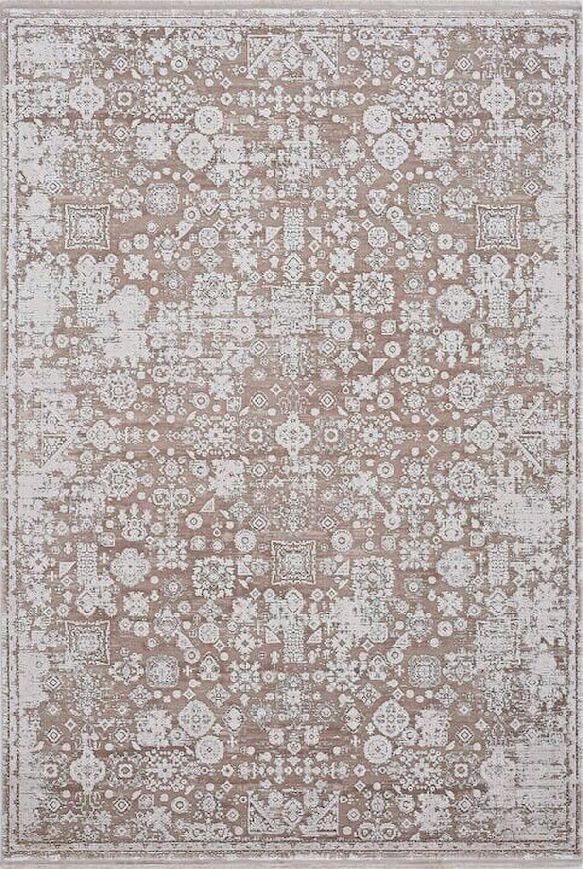 Gümüşsuyu İpekzade100 13945 Çok Renkli 8 mm Akrilik-Viskon Toz Tutmaz Yıkanabilir İnce Kaymaz Dikdörtgen Makine Dokuma Salon Halısı 80x150 cm