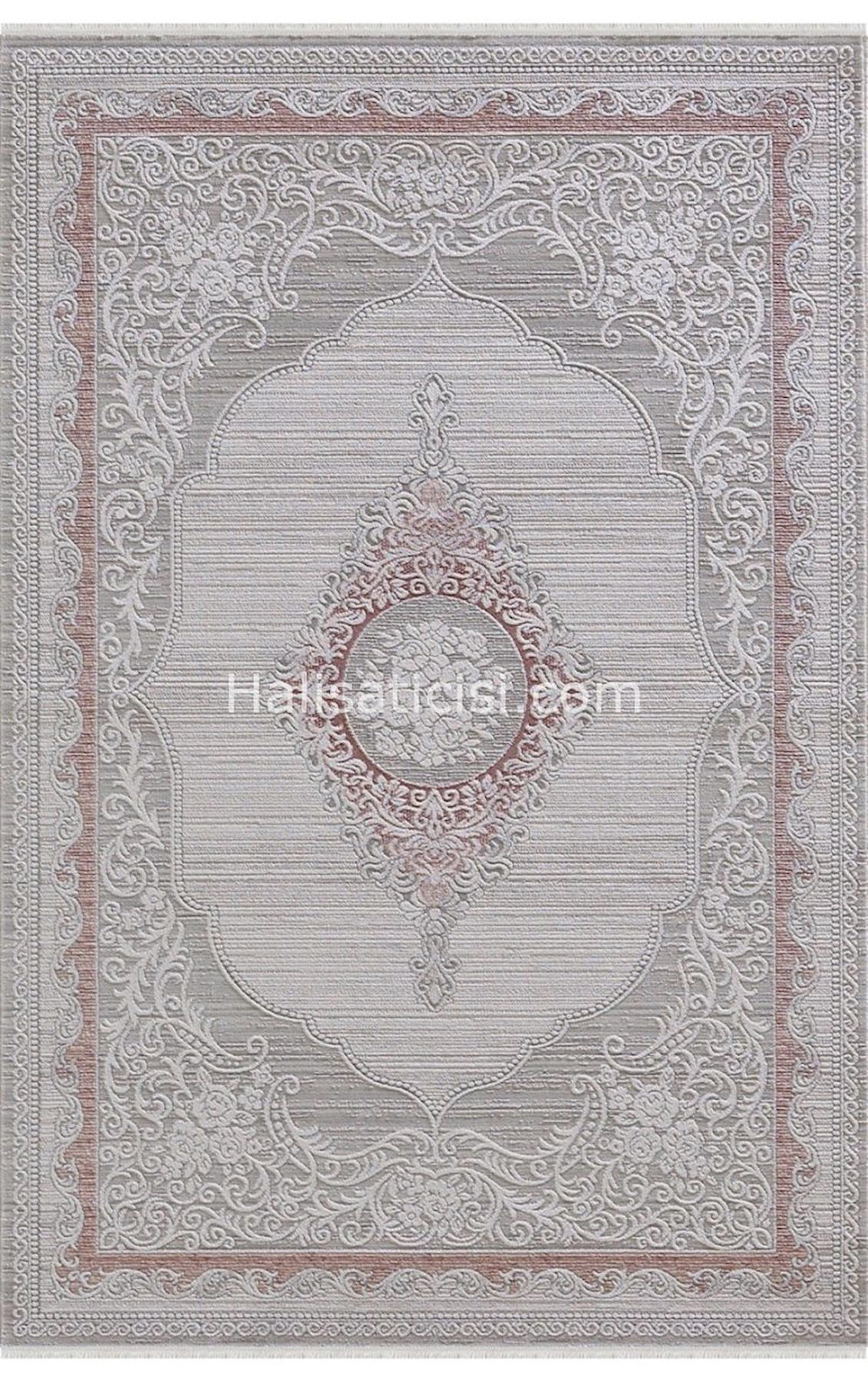 Padişah Sümela 34934 Krem 9 mm Akrilik Yıkanabilir İnce Dikdörtgen Makine Dokuma Salon Halısı 160x250 cm