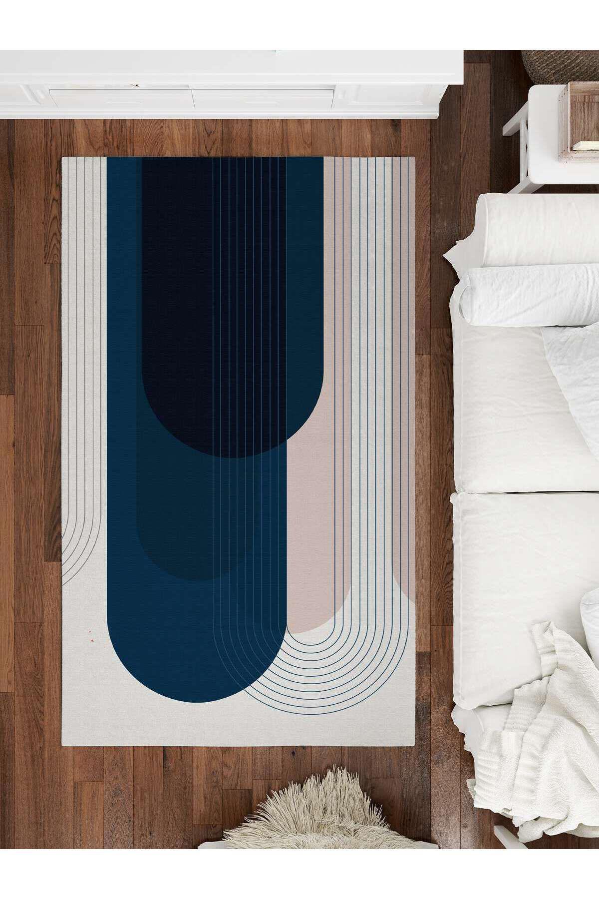 İnspira Krem 12 mm Polyester Kaymaz Taban Dikdörtgen Halı 80x300 cm