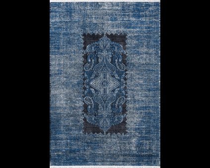Royal Halı Babil BX17A Lacivert 8 mm Akrilik Toz Tutmaz Yıkanabilir Kalın Kaymaz Lateks Taban Dikdörtgen Makine Dokuma Salon Halısı 150x220 cm