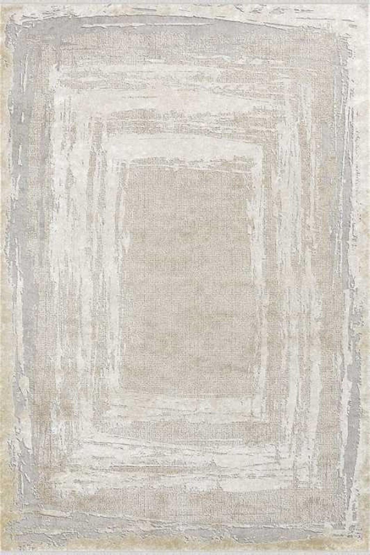 Merinos Tresor 19936 Vizon 8 mm Akrilik Yumuşak Yıkanabilir Kalın Kaymaz Dikdörtgen Makine Dokuma Salon Halısı 80x500 cm