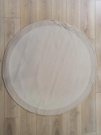 Çam Halı 9327 Bej Silinebilir Yıkanabilir Orta Kaymaz Dikdörtgen Makine Dokuma Salon Halısı 80x200 cm
