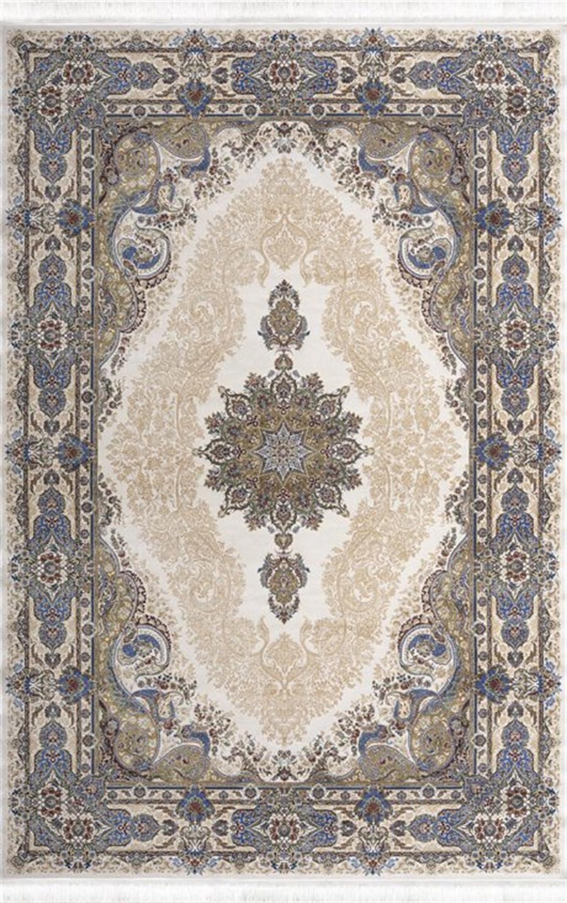 Artemis Halı Silk 5156C Bej-Krem 4 mm Akrilik Yıkanabilir İnce Kaymaz Jüt Taban Dikdörtgen Makine Dokuma Salon Halısı 200x290 cm