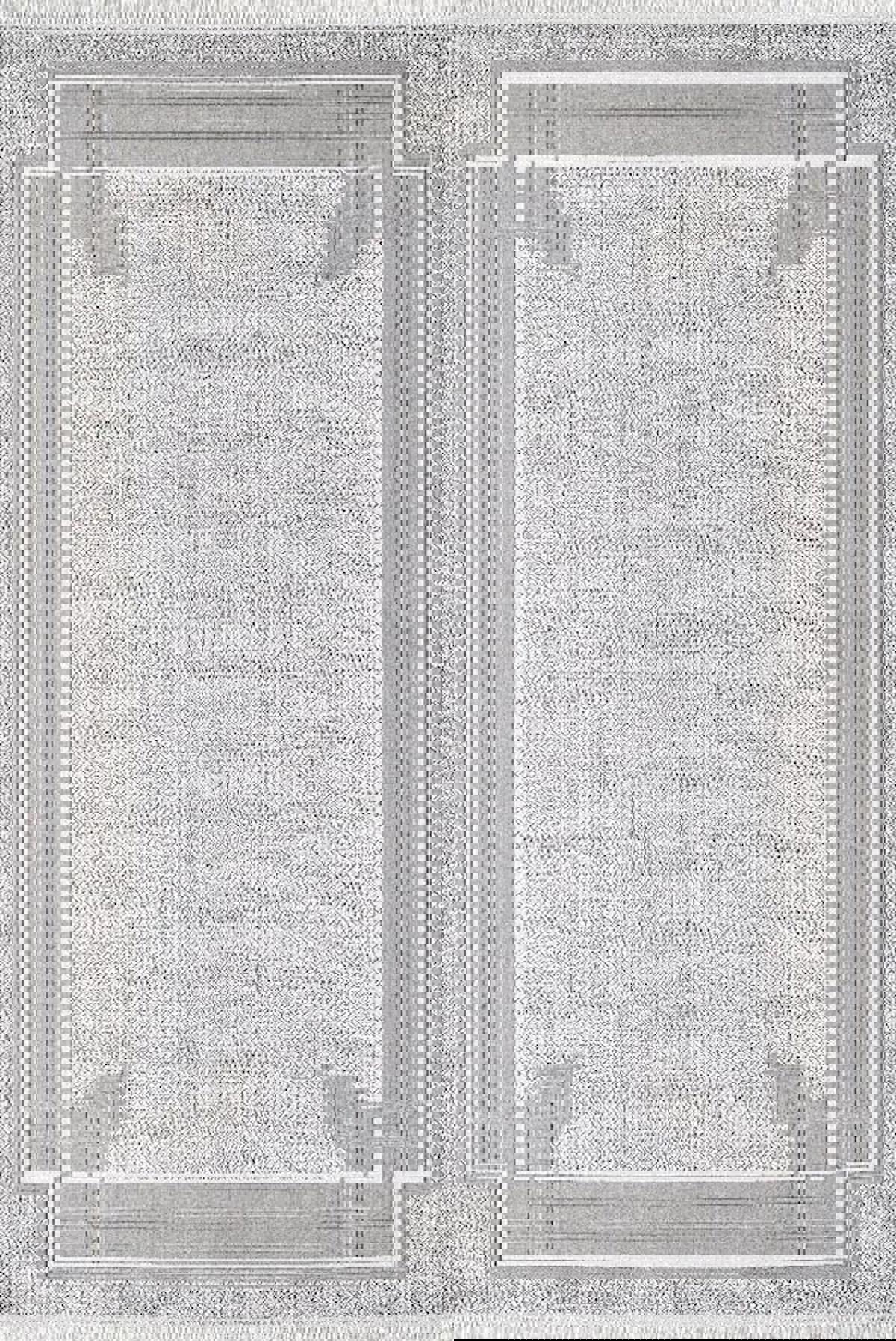 Atlas Halı Mondeo JD06C Bej-Krem 0.6 mm Akrilik Yıkanabilir İnce Kaymaz Jüt Taban Dikdörtgen Makine Dokuma Salon Halısı 80x180 cm