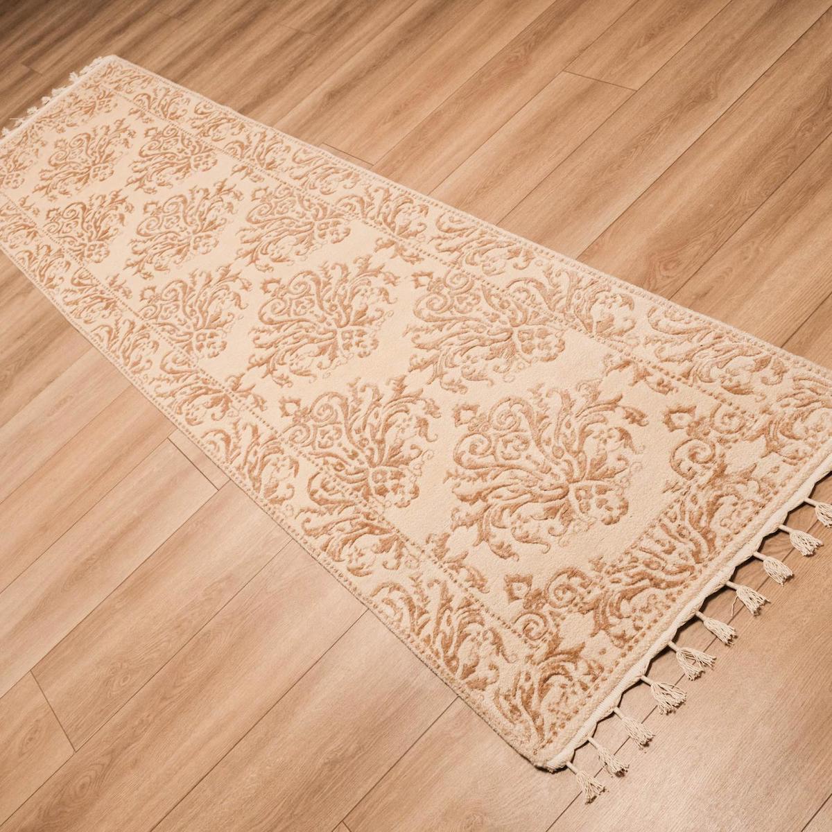 Halıcızade Kahverengi Bambu-Pamuk-Yün Yıkanabilir Dikdörtgen El Dokuması Antre Halısı 120x180 cm