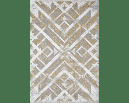 Royal Halı Venedik VK08D Kahverengi - Krem Akrilik Antibakteriyel Yıkanabilir Kalın Kaymaz Lateks Taban Dikdörtgen Makine Dokuma Salon Halısı 80x500 cm