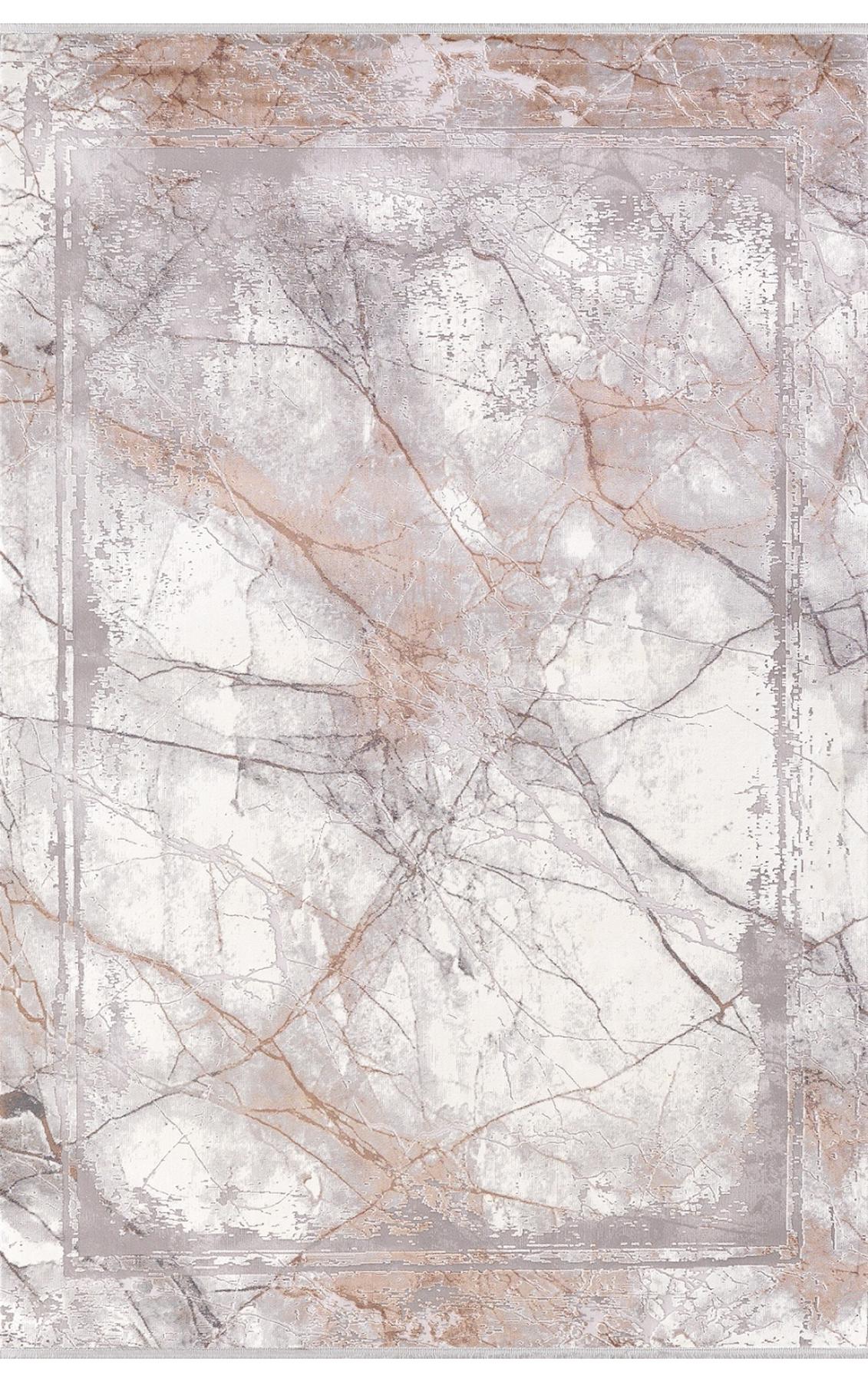 Dinarsu Cobalt 31865 Gri 10 mm Akrilik Silinebilir Yıkanabilir Orta Kaymaz Dikdörtgen Makine Dokuma Oturma Odası-Salon Halısı 200x300 cm