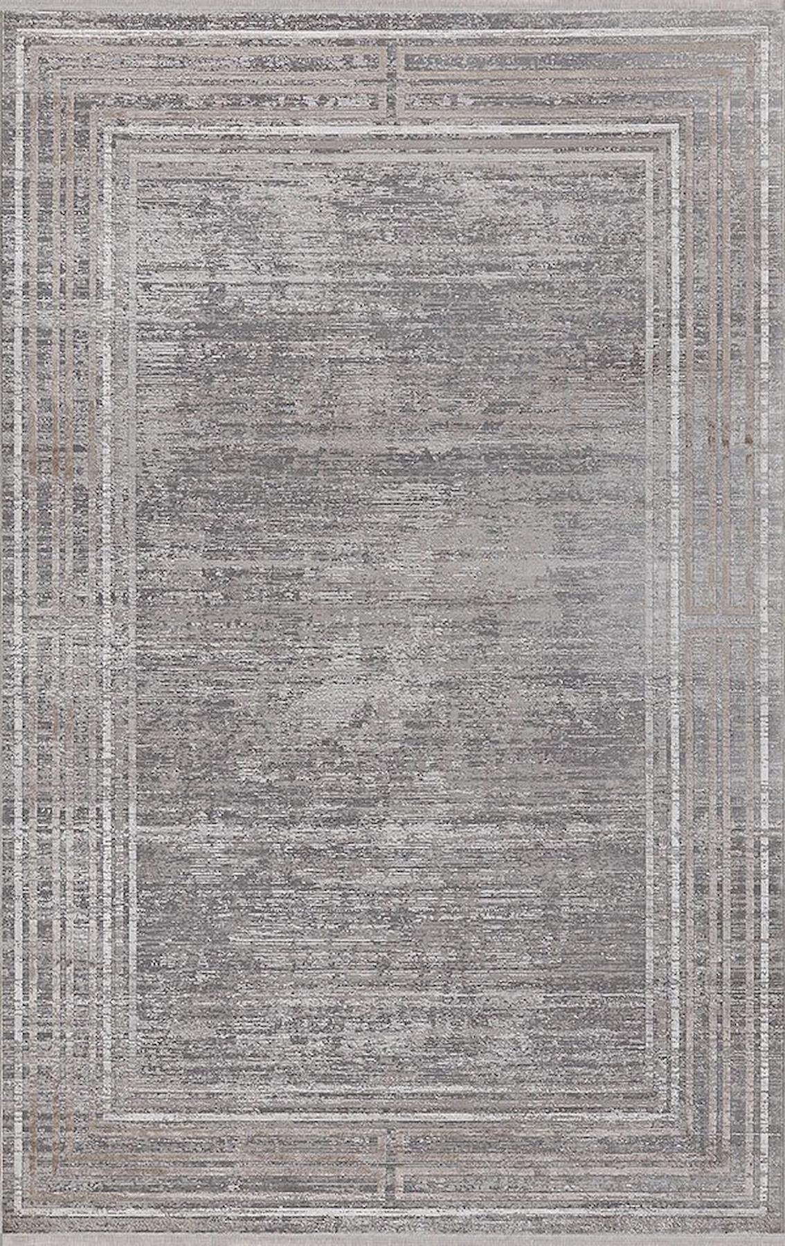Merinos Uptown 35612 Krem 7 mm Akrilik Yıkanabilir İnce Kaymaz Dikdörtgen Makine Dokuma Salon Halısı 100x300 cm