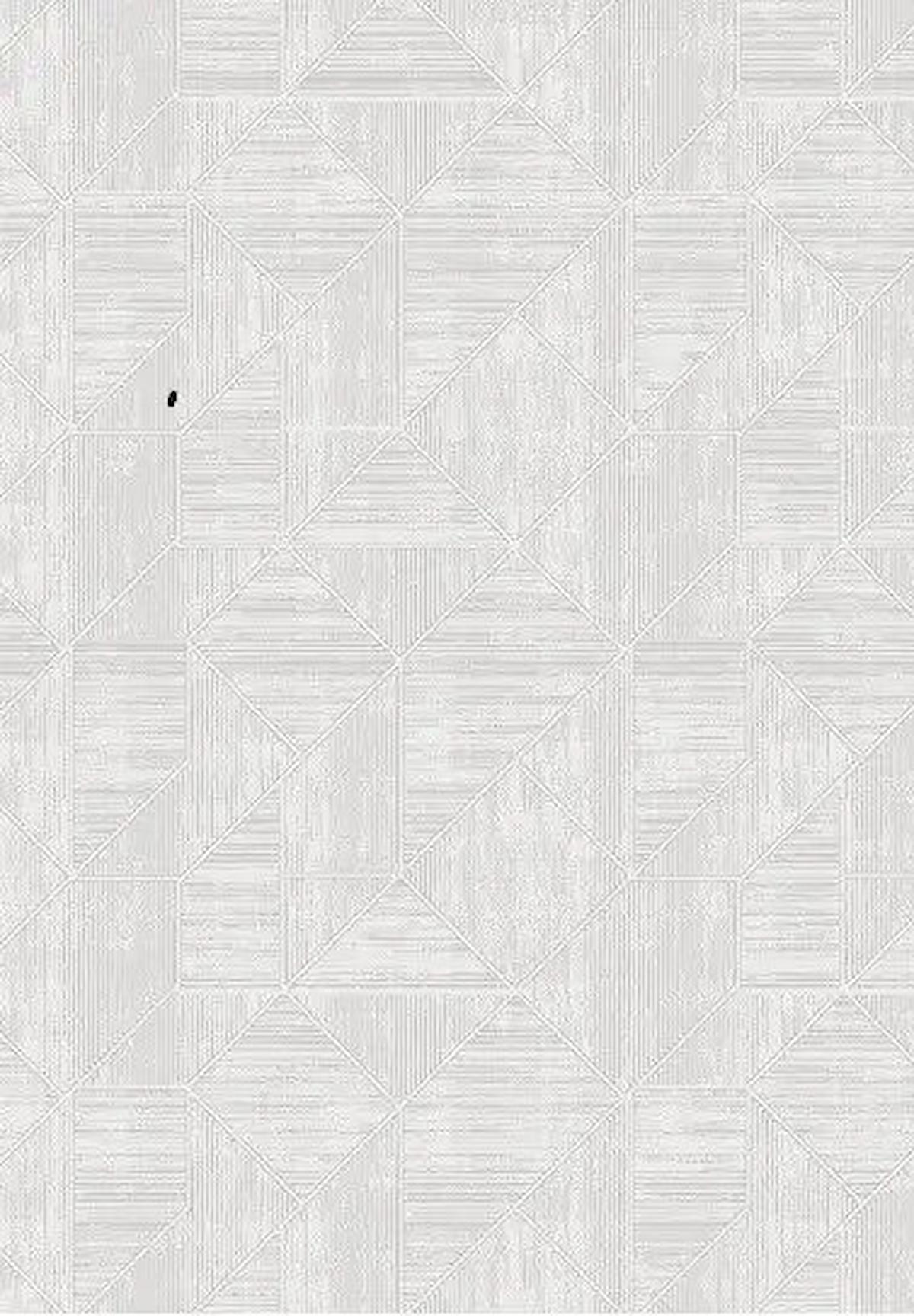 Kreasyon Halı A0190 Krem 9 mm Akrilik Yıkanabilir Kalın Pamuk Taban Dikdörtgen Makine Dokuma Salon Halısı 150x233 cm