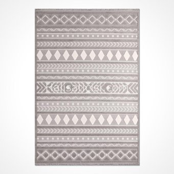 Crea Halı Almira 11412 Krem 8 mm Polyester Toz Tutmaz Yıkanabilir Orta Dikdörtgen Makine Dokuma Salon Halısı 160x160 cm
