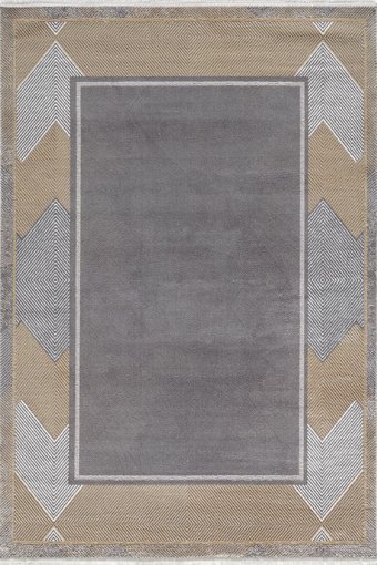 Royal Halı Beyrut QB00A Çok Renkli 9 mm Akrilik Antibakteriyel Yıkanabilir Kalın Kaymaz Lateks Taban Dikdörtgen Makine Dokuma Salon Halısı 80x300 cm
