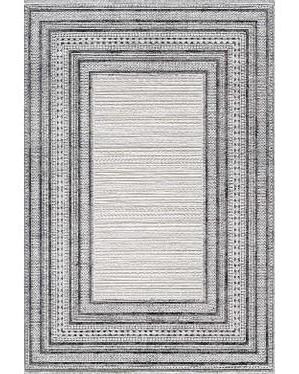 Atlas Halı Ecole EK13C Gri Akrilik Yıkanabilir İnce Kaymaz Jüt Taban Dikdörtgen Makine Dokuma Salon Halısı 160x230 cm