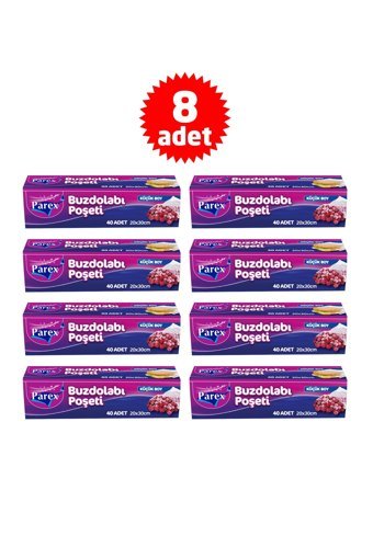 Parex Küçük Buz Dolabı Poşeti 8x40 Adet