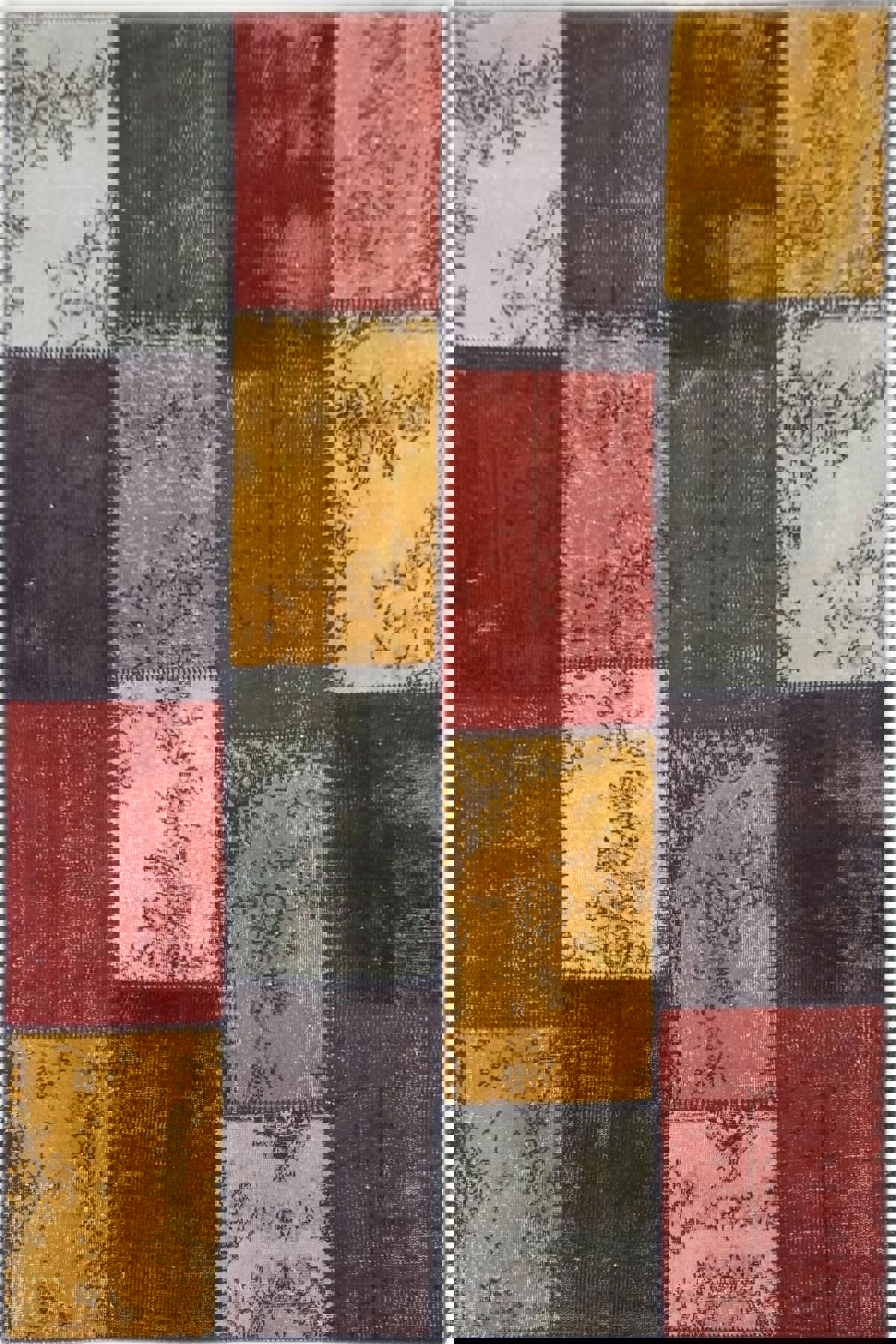 Çam Halı PW580 Krem 7 mm Yün Silinebilir Yıkanabilir Orta Dikdörtgen El Dokuması Salon Halısı 180x300 cm