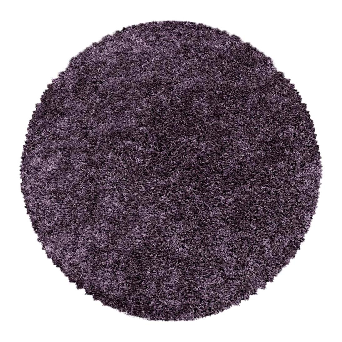 Carpettex Lila 30 mm Polipropilen Antialerjenik Yıkanabilir Kalın Kaymaz Taban Yuvarlak Makine Dokuma Antre-Çocuk Odası-Salon-Yatak Odası Halısı 100x150 cm