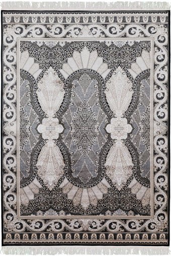Tuğra Halı Topkapı TK02 Çok Renkli 9 mm Viskon Yıkanabilir İnce Dikdörtgen Makine Dokuma Salon Halısı 150x233 cm