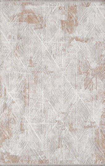 Kreasyon Halı Artex 02509B Bordo - Krem Akrilik Yıkanabilir İnce Kaymaz Jüt Taban Dikdörtgen Makine Dokuma Salon Halısı 180x280 cm
