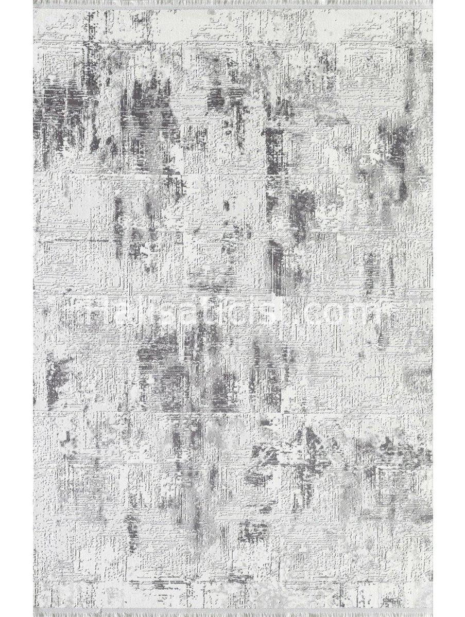 Gümüşsuyu Viera 11605 Gri 7 mm Akrilik Toz Tutmaz Yıkanabilir İnce Kaymaz Dikdörtgen Makine Dokuma Salon Halısı 80x250 cm