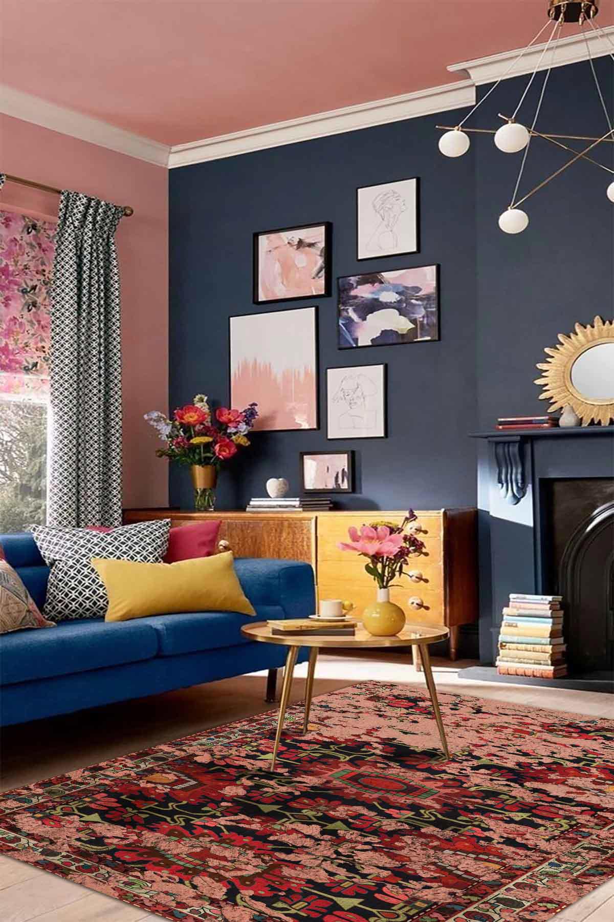 Aida Home Lucy Krem 0.5 mm Pamuk Antibakteriyel Yıkanabilir İnce Kaymaz Pamuk Taban Dikdörtgen Makine Dokuma Oturma Odası Halısı 120x550 cm