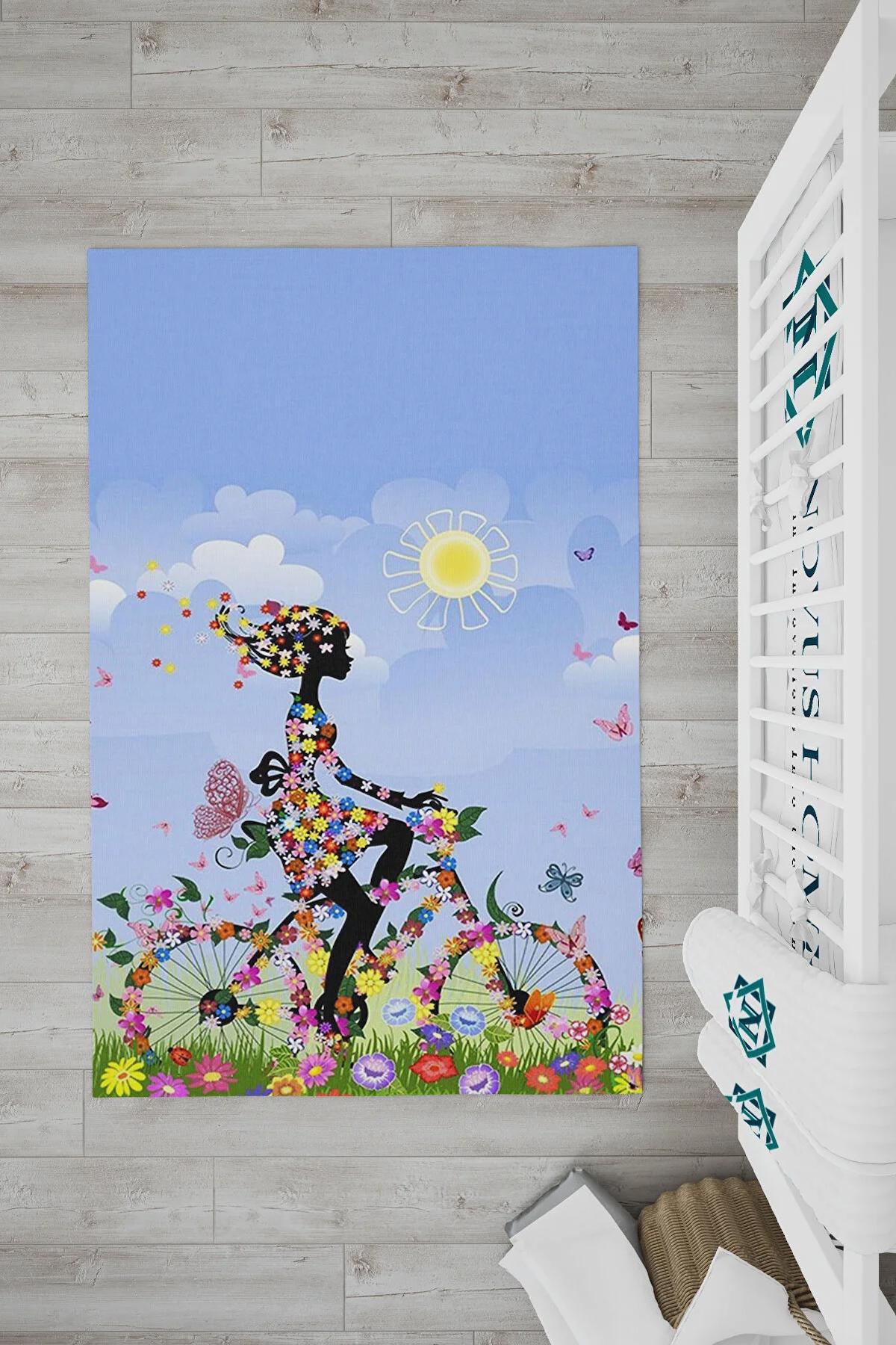 Novus Home Punto Serisi Krem 7 mm Polyester Antibakteriyel-Toz Tutmaz-Yalıtıma Yardımcı Yıkanabilir İnce Kaymaz Taban Dikdörtgen Makine Dokuma Çocuk Odası Halısı 80x150 cm