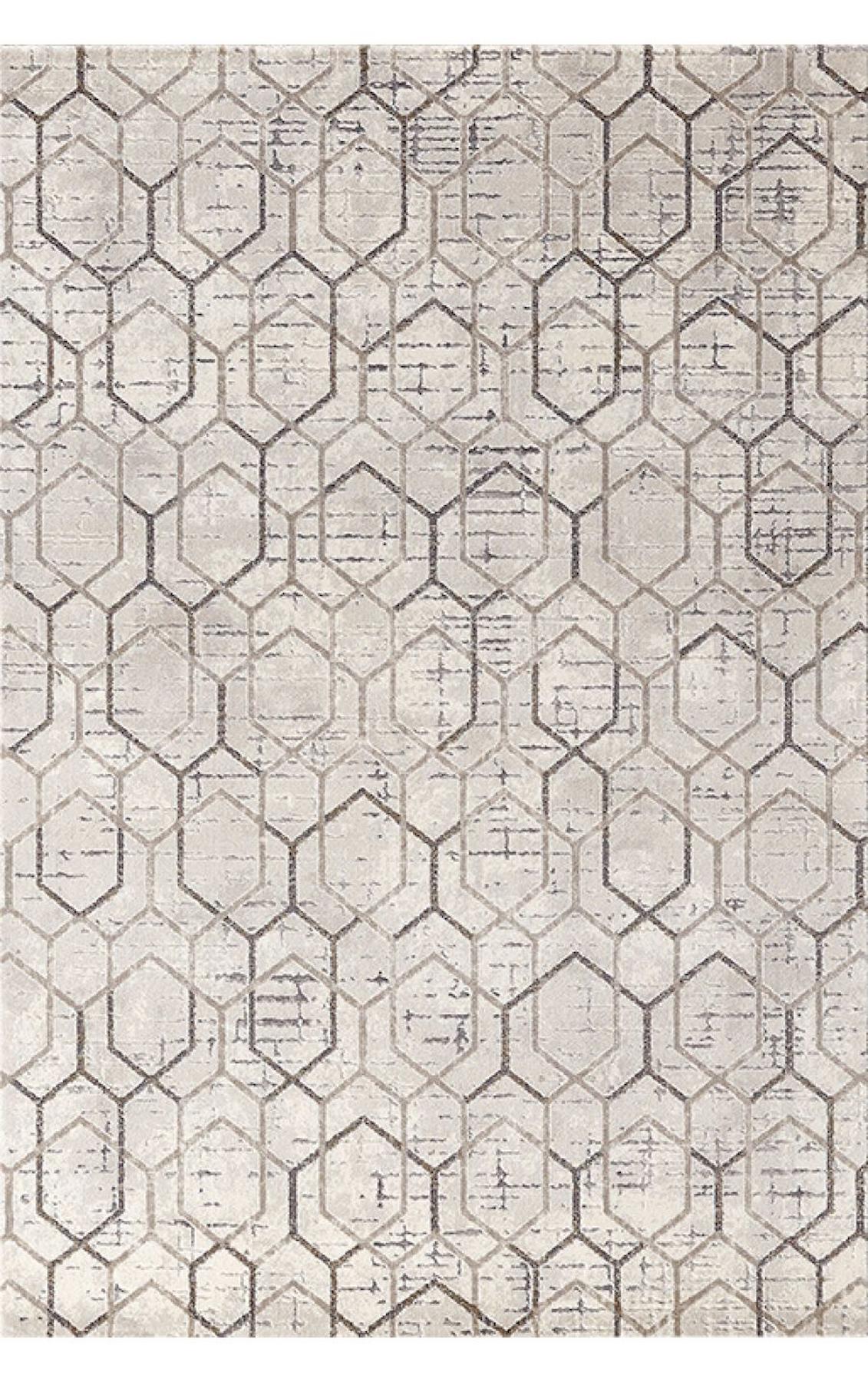 Padişah Paris 36196 Krem 9 mm Akrilik Yumuşak Yıkanabilir İnce Dikdörtgen Makine Dokuma Salon Halısı 200x290 cm