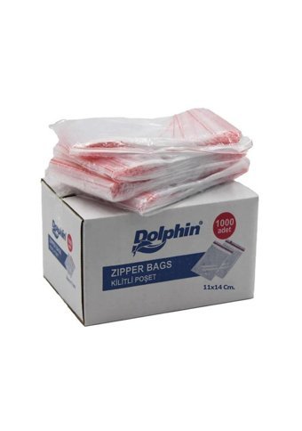 Dolphin Küçük Kilitli 11x14cm Buz Dolabı Poşeti 5x1000 Adet