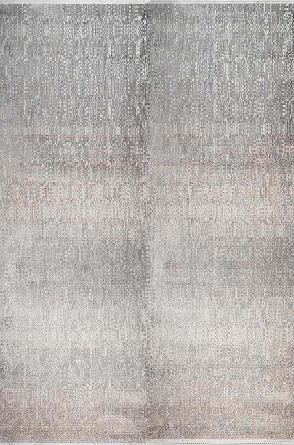 Sanat Halı Gusto 3727 Krem 8 mm Viskon Antibakteriyel Yıkanabilir Kalın Kaymaz Lateks Taban Dikdörtgen Makine Dokuma Salon Halısı 120x180 cm
