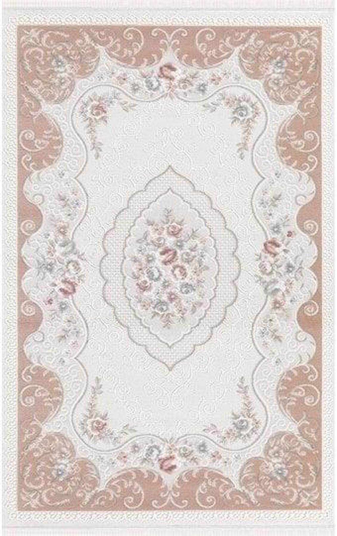 Padişah AD015 Kahverengi 10 mm Akrilik Yumuşak Yıkanabilir İnce Dikdörtgen Makine Dokuma Salon Halısı 80x300 cm