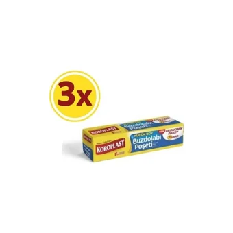 Koroplast Ekonomik Küçük Buz Dolabı Poşeti 3x70 Adet