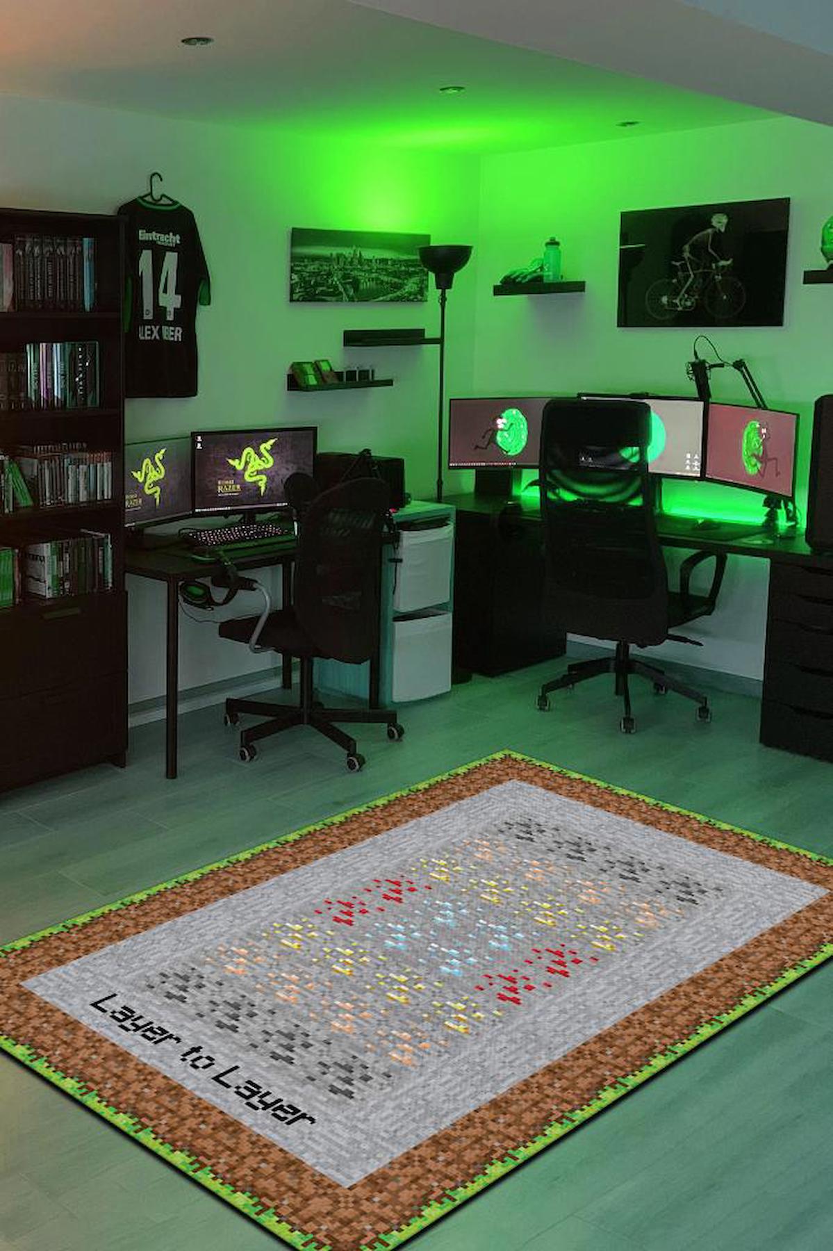 Homshtag Layers Krem 4 mm Pamuk Antistatik Yıkanabilir İnce Kaymaz Dikdörtgen Makine Dokuma Genç Odası Halısı 120x180 cm