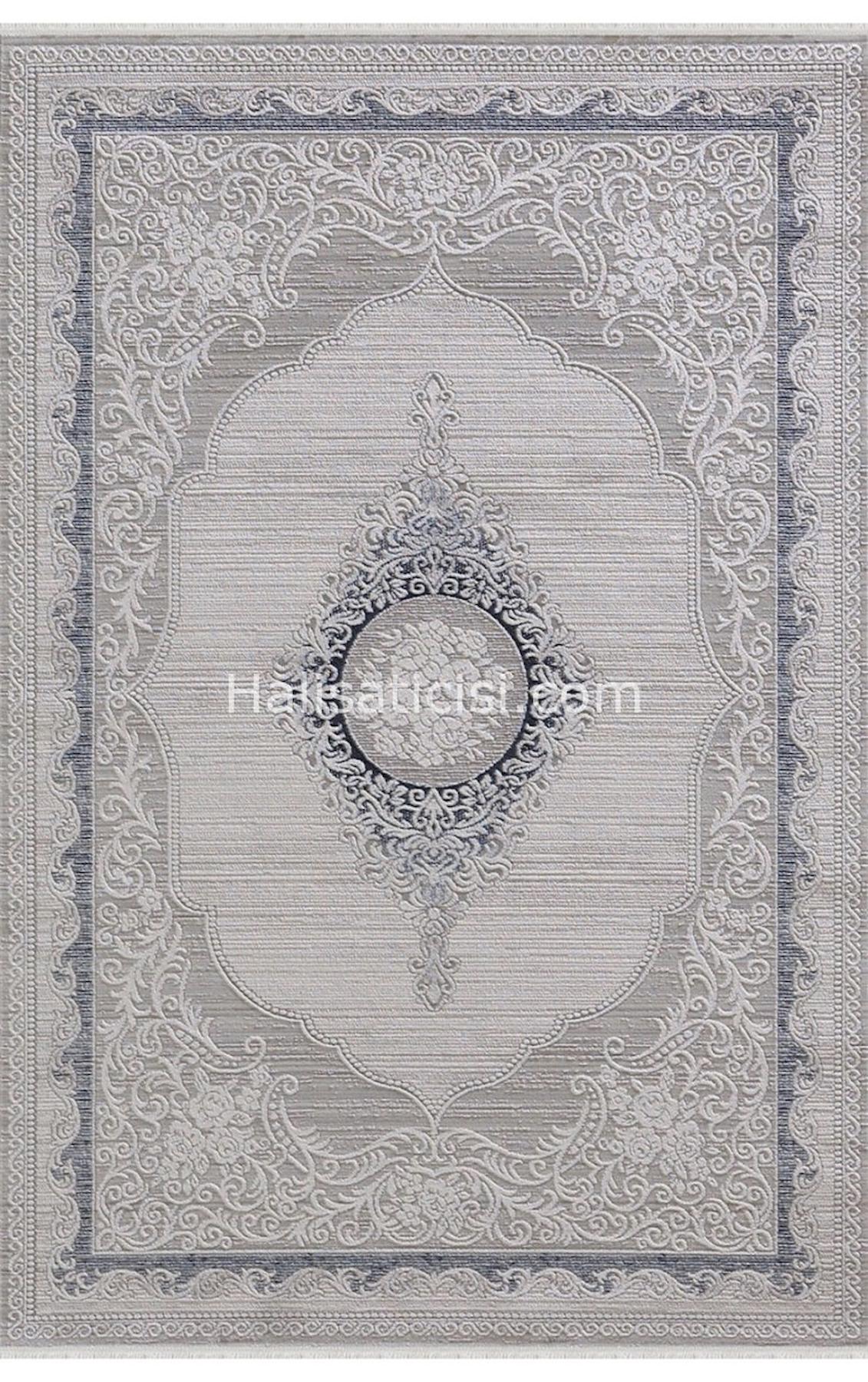 Padişah Sümela 34934 Krem 9 mm Akrilik Yıkanabilir İnce Dikdörtgen Makine Dokuma Salon Halısı 200x400 cm