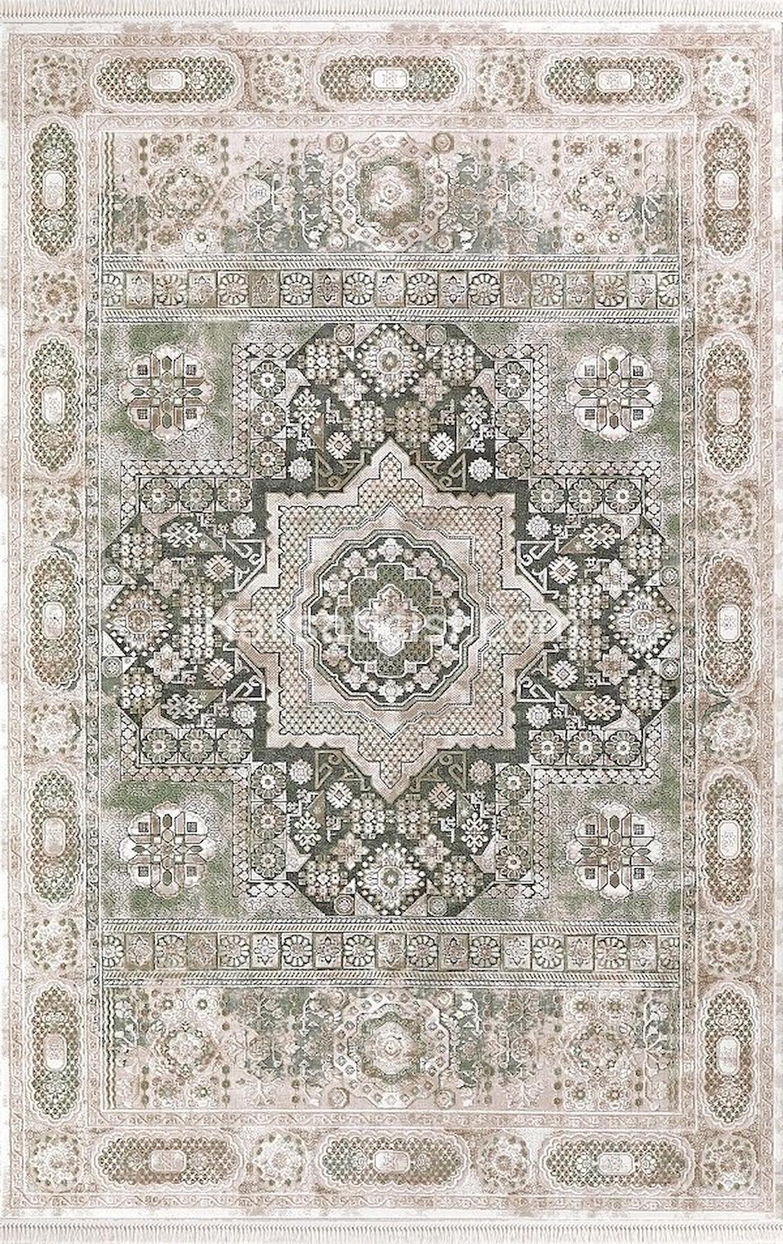 Merinos Rodin 31920 Krem 11 mm Akrilik Toz Tutmaz Yıkanabilir Kalın Kaymaz Dikdörtgen Makine Dokuma Salon Halısı 160x230 cm