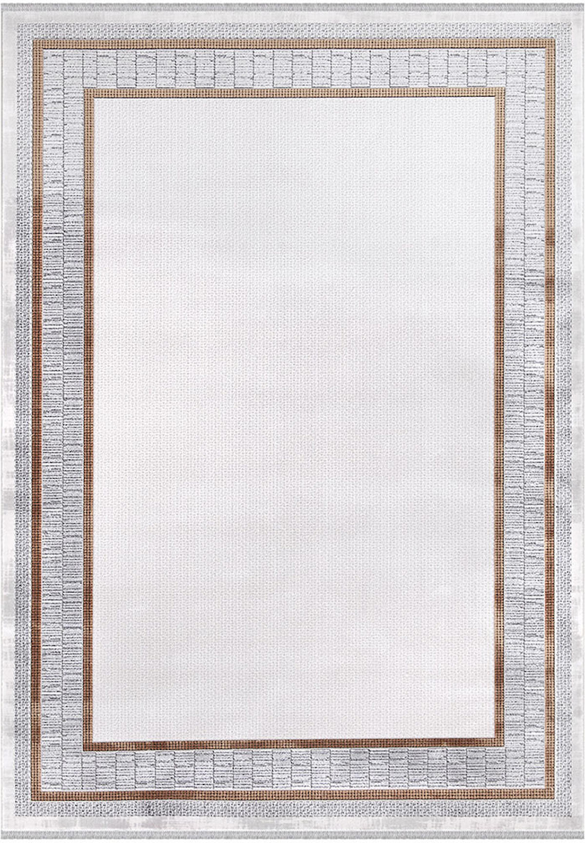 İpek Home Roxanne 17166 Krem 8 mm Akrilik Yıkanabilir İnce Kaymaz Pamuk Taban Dikdörtgen Makine Dokuma Antre-Çocuk Odası-Salon-Yatak Odası Halısı 100x200 cm