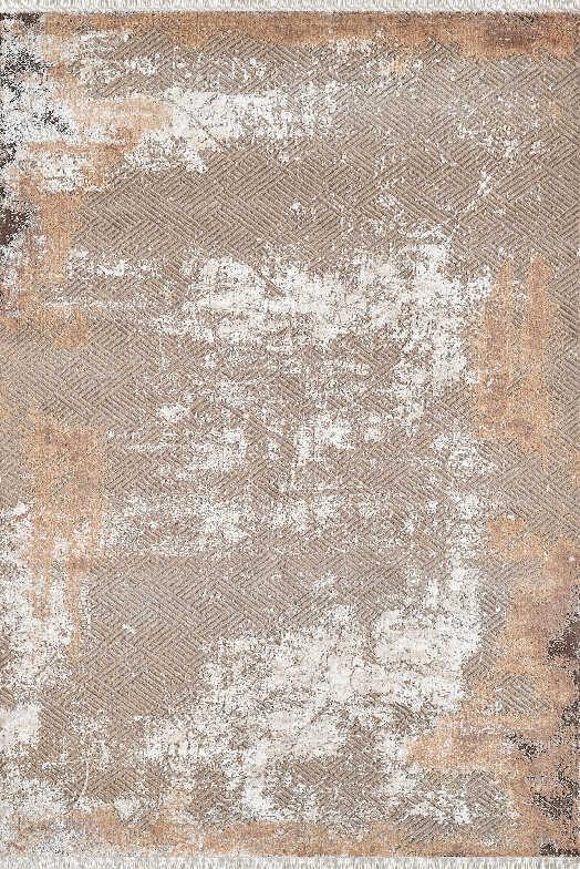 Atlas Halı Frape FP07C Çok Renkli 7 mm Akrilik Yıkanabilir İnce Kaymaz Jüt Taban Dikdörtgen Makine Dokuma Salon Halısı 120x120 cm