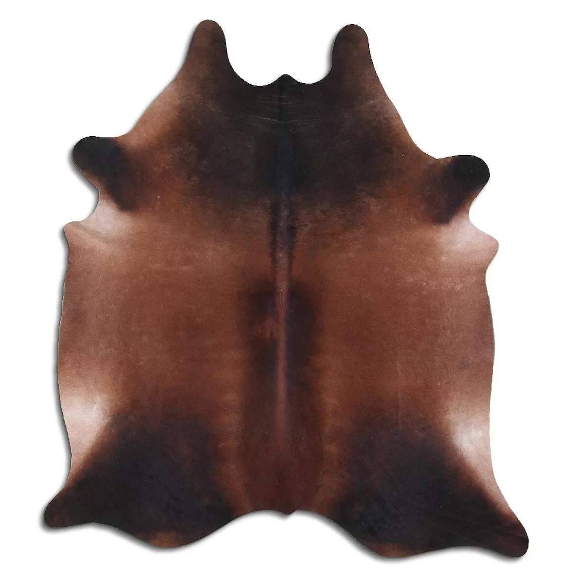 Fiesta Leather Art 65160 Krem 51 mm Deri Toz Tutmaz Yıkanabilir İnce Kaymaz Deri Taban Oval Makine Dokuma Salon Halısı 140x300 cm