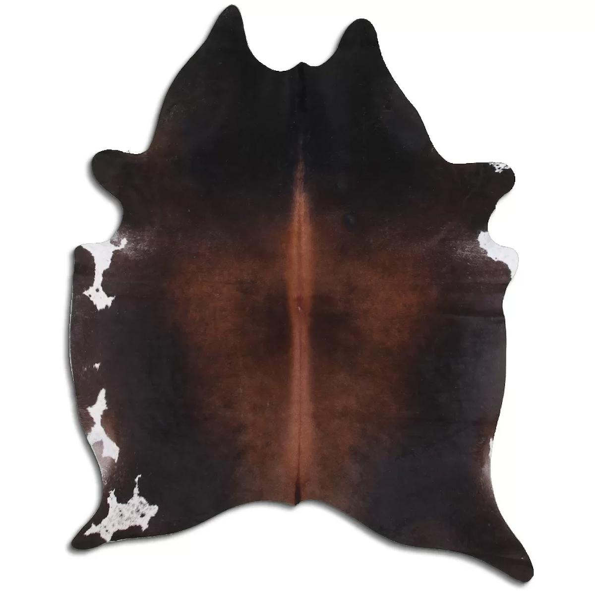 Fiesta Leather Art 66734 Krem 51 mm Deri Toz Tutmaz Yıkanabilir İnce Kaymaz Deri Taban Oval Makine Dokuma Salon Halısı 120x300 cm