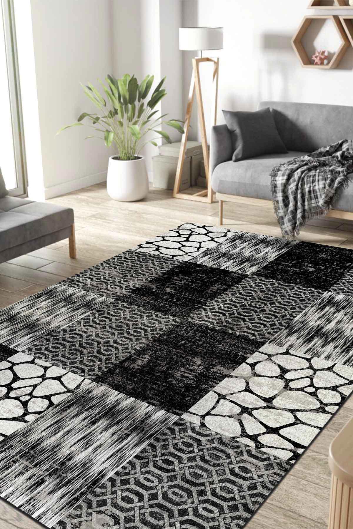 İlyaki Home Antem Krem 0.8 mm Pamuk Yıkanabilir İnce Kaymaz Jüt Taban Dikdörtgen Makine Dokuma Salon Halısı 80x300 cm