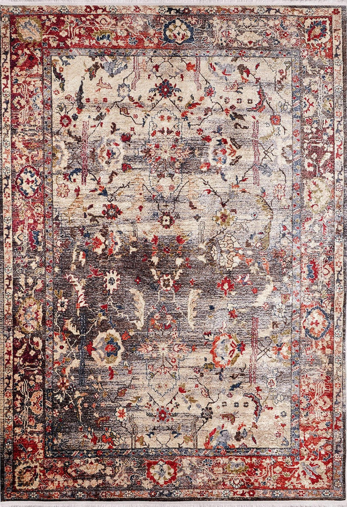 Halı Atölyesi HK054 Kahverengi 5 mm Pamuk Yıkanabilir Kaymaz Taban Dikdörtgen Makine Dokuma Salon Halısı 100x400 cm