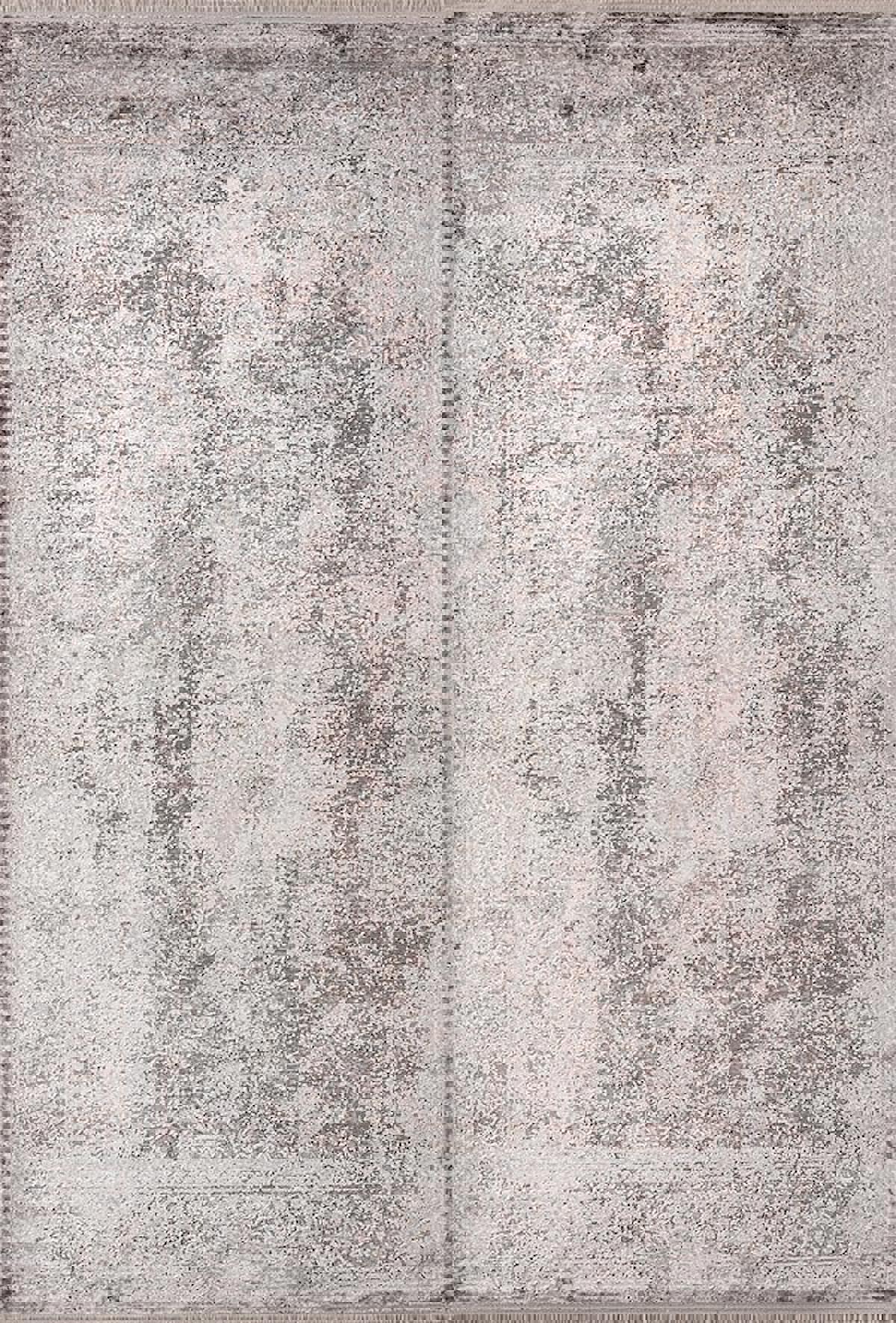 Sanat Halı Doku 1089 Kahverengi 7 mm Pamuk Antibakteriyel Yıkanabilir Kalın Kaymaz Lateks Taban Dikdörtgen Makine Dokuma Salon Halısı 80x150 cm