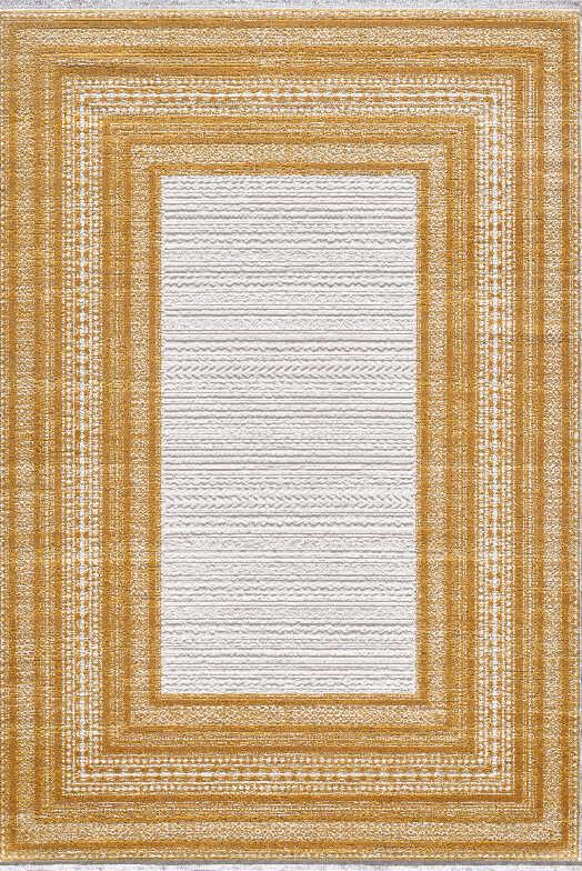 Atlas Halı Ecole EK13B Çok Renkli 7 mm Akrilik Yıkanabilir İnce Kaymaz Jüt Taban Dikdörtgen Makine Dokuma Salon Halısı 120x200 cm