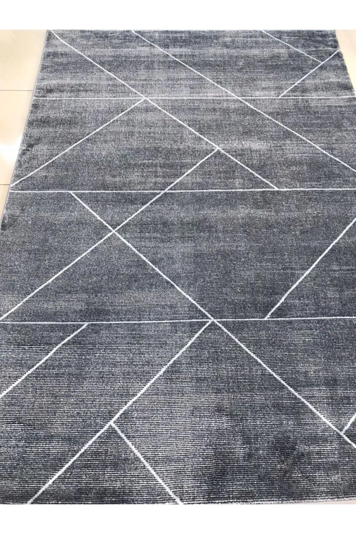 Padişah Eternity 36123 Antrasit 10 mm Silinebilir Yıkanabilir Orta Dikdörtgen Makine Dokuma Salon Halısı 160x230 cm