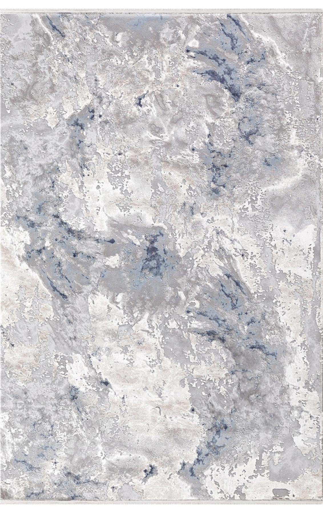 Dinarsu Electra 31973 Mavi 11 mm Akrilik Silinebilir Yıkanabilir Orta Kaymaz Dikdörtgen Makine Dokuma Oturma Odası Halısı 100x300 cm