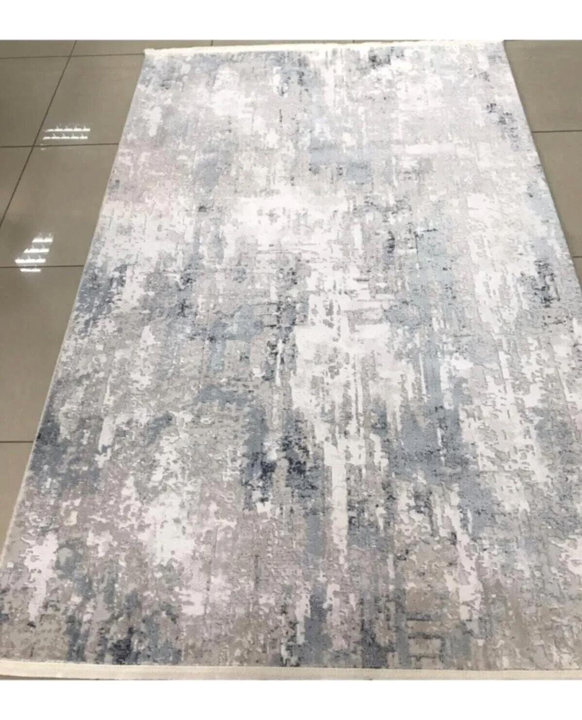 Merinos  Diyez 34932 Krem 8.5 mm Akrilik Yıkanabilir İnce Kaymaz Dikdörtgen Makine Dokuma Salon Halısı 80x300 cm