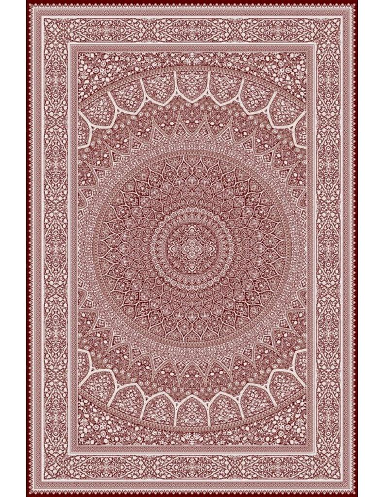 Artemis Halı Palace 5204C Bordo - Krem Akrilik Yıkanabilir İnce Kaymaz Jüt Taban Dikdörtgen Makine Dokuma Salon Halısı 80x300 cm