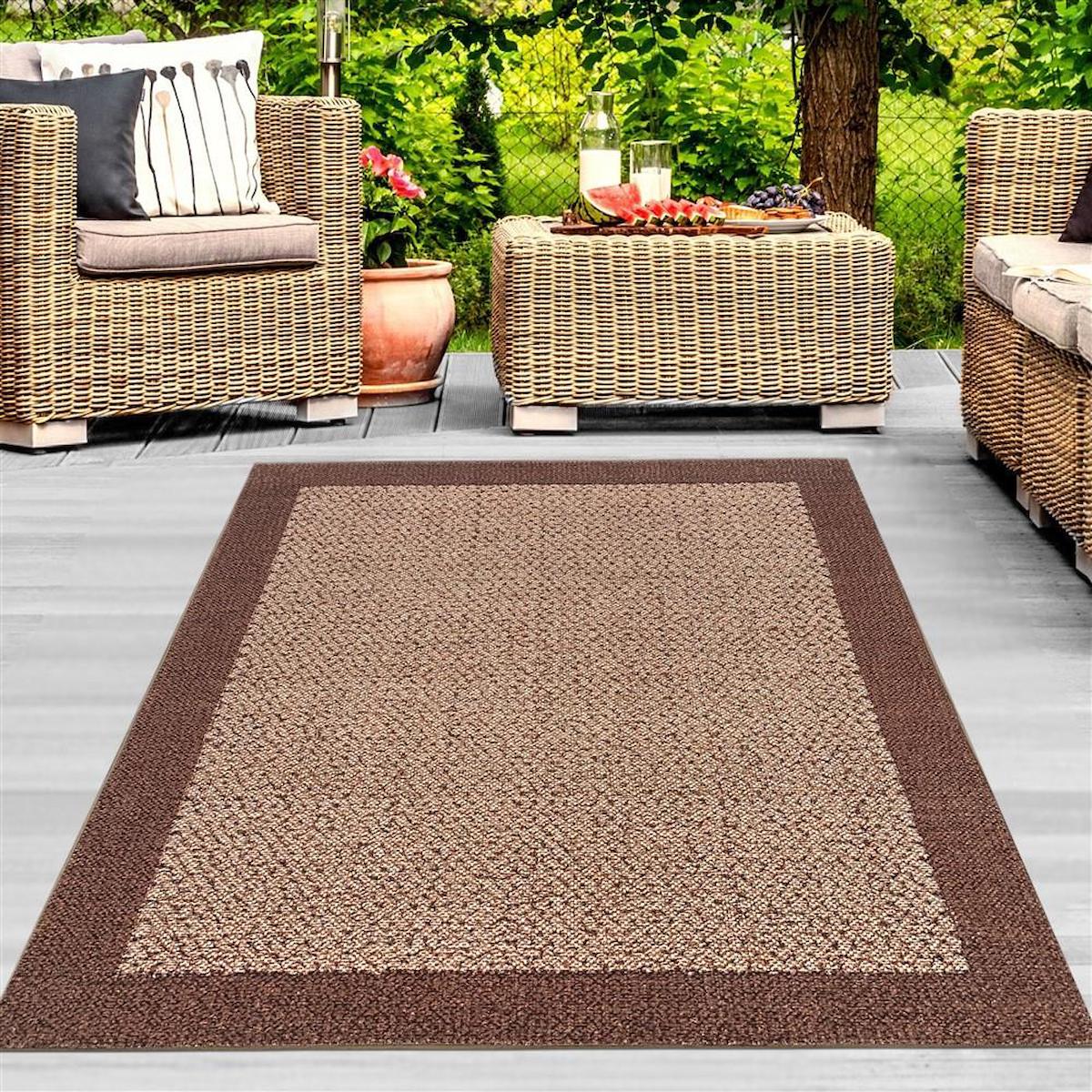 Carpettex Kahverengi 8 mm Antibakteriyel-Antistatik-Toz Tutmaz Yıkanabilir Orta Kaymaz Dikdörtgen Makine Dokuma Ofis-Oturma Odası-Salon-Yatak Odası Halısı 80x300 cm