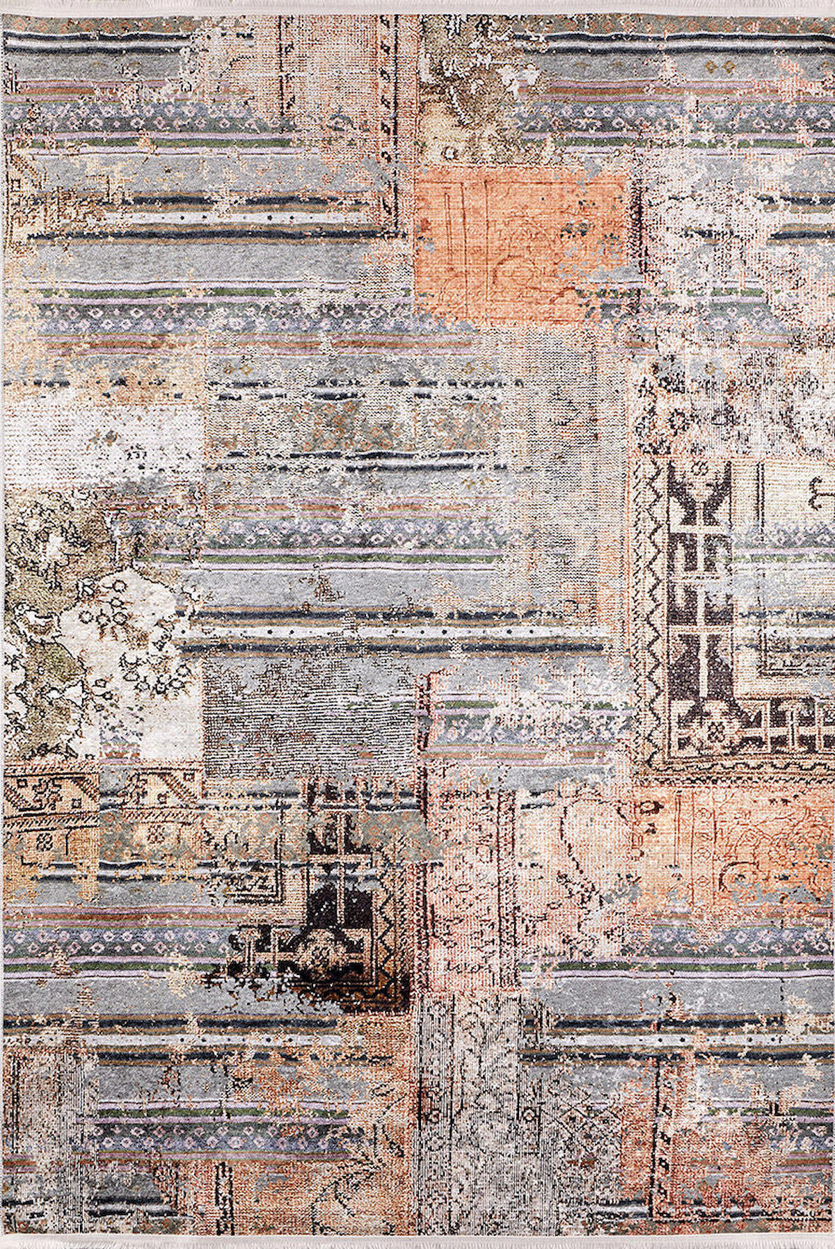 Halı Atölyesi HA133 Kahverengi 5 mm Pamuk Antibakteriyel Yıkanabilir İnce Kaymaz Taban Dikdörtgen Makine Dokuma Salon Halısı 120x300 cm