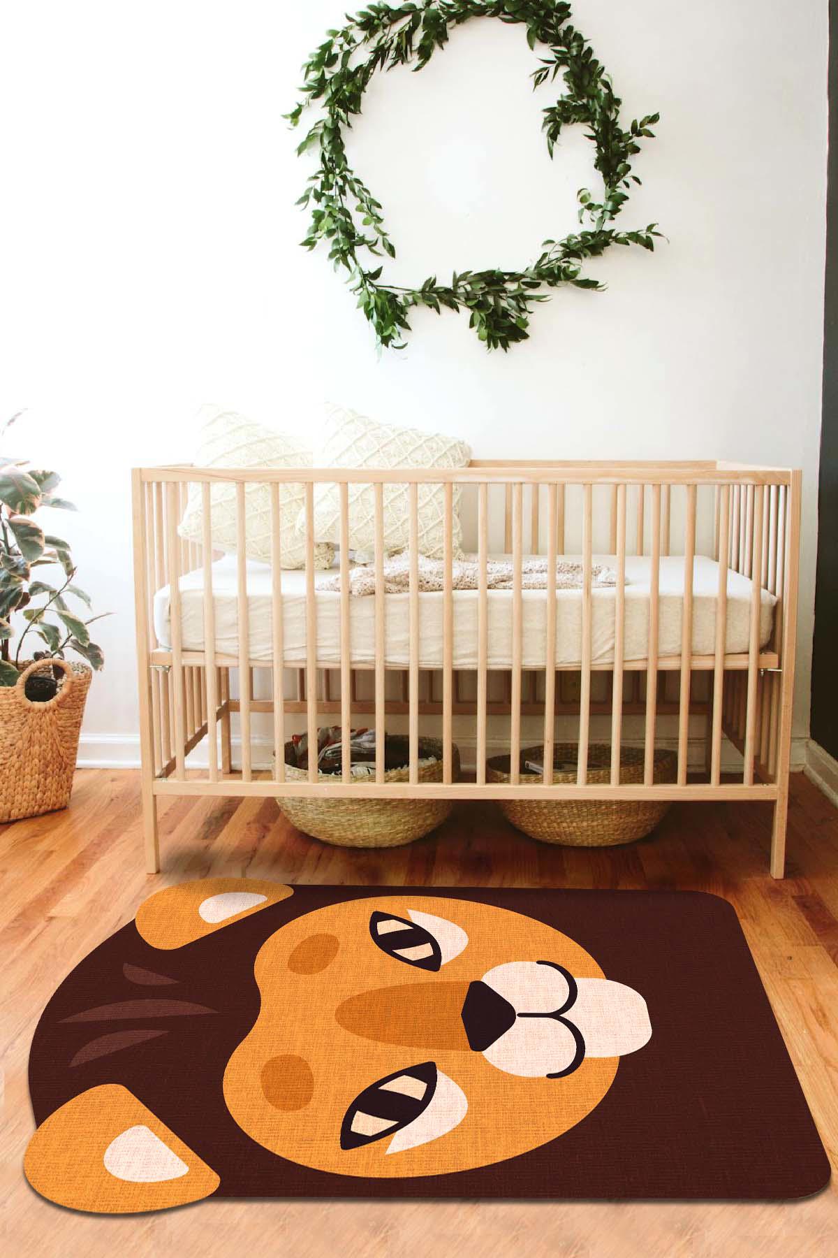 Aida Home Edwini Çok Renkli 0.5 mm Pamuk Antibakteriyel Yıkanabilir Orta Kaymaz Dikdörtgen Makine Dokuma Salon Halısı 200x290 cm