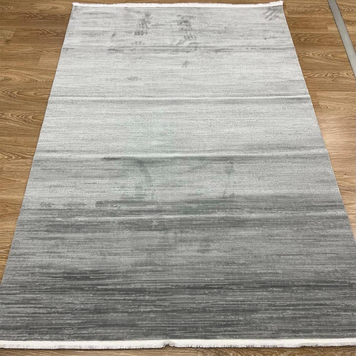 Eko Halı Lagos LGS19 Gri 6-12 mm Polyester Silinebilir Yıkanabilir Orta Kaymaz Dikdörtgen Makine Dokuma Salon Halısı 200x300 cm